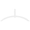 Ekena Millwork Archdale Architectural Grade PVC Gable Bracket, 84"W x 35"H x 2"D x 4"F, 10/12 Pitch GBP084X35X0204ARC00 - alternate 5